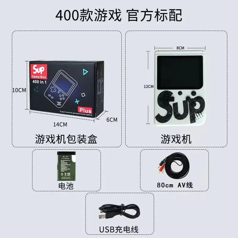 Consola de Juegos Mini Arcade Retro Sup con 400 Juegos